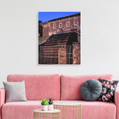 水車ニューラナークスコットランドポストカードポスターポー キャンバスプリント (インサイチュ (リビング))