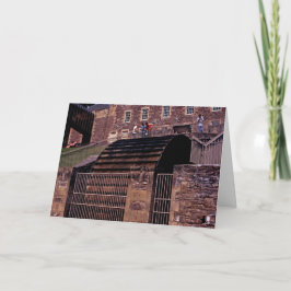 水車ニューラナークスコットランドポストカード カード