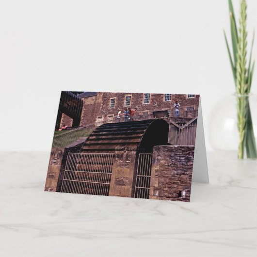 水車ニューラナークスコットランドポストカード カード (正面)