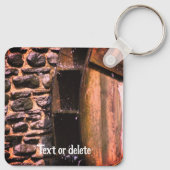 水車自然 パーソナライズされた キーホルダー (裏面)