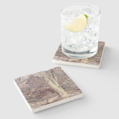 水車 ストーンコースター (横)