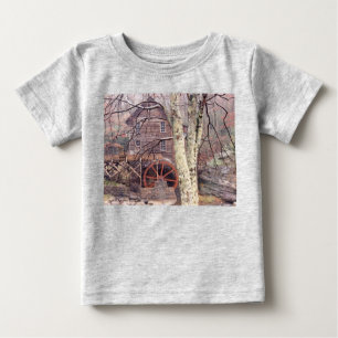 水車 ベビーTシャツ