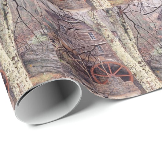 水車 ラッピングペーパー (ロールコーナー)