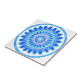 水車（青） タイル (側面)