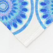 水車（青） フリースブランケット (角)