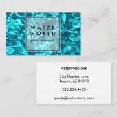 水輝きスイミングプールサービス写真旅行 名刺 (正面/裏面)