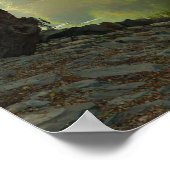 水辺で育つ木、詩篇1章3節、聖なる書物、 経典 ポスター (角)