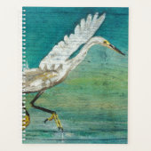 水辺に浮かぶゴージャスな海岸絵を描の鳥 プランナー手帳 (正面)