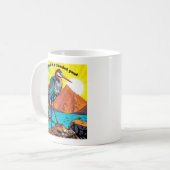 水辺のサギ コーヒーマグカップ (正面左)