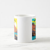 水辺のサギ コーヒーマグカップ (中央)