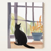 水辺の猫 | シルエット水彩画  プランナー手帳 (裏面)
