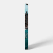 水辺の白いコンクリート建築 iPhoneケース (左側面)