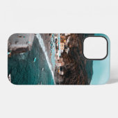 水辺の白いコンクリート建築 iPhoneケース (裏面横)