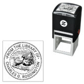 水辺の素朴なアヒル 図書館の本の名前 セルフインキングスタンプ (インサイチュ)