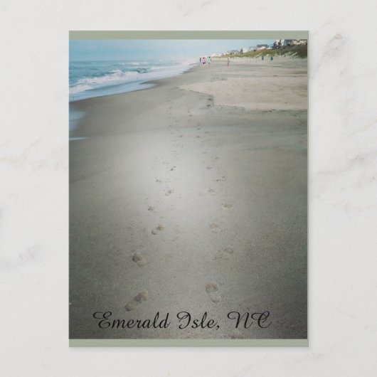 水辺の足跡 ポストカード (正面)