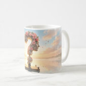 水辺の魔法のバラの疑問マグ コーヒーマグカップ (正面右)