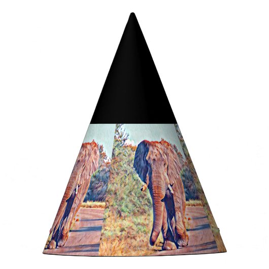 水辺ゾウ パーティーハット (正面)