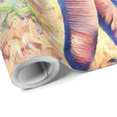 水辺ゾウ ラッピングペーパー (ロールコーナー)