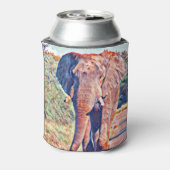 水辺ゾウ 缶クーラー (缶裏面)