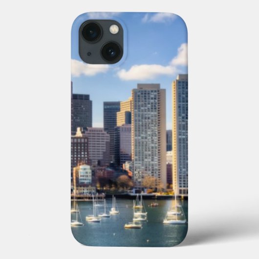 水辺地帯からのボストンスカイライン Case-Mate iPhoneケース (裏面)
