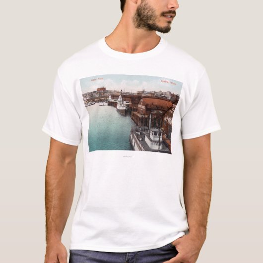 水辺地帯の眺め Tシャツ (正面)