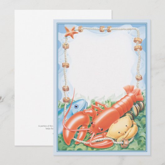 水辺地帯の© ノートカード (正面/裏面)