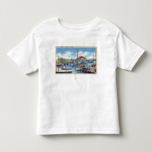 水辺地帯のHarborview トドラーTシャツ (正面)