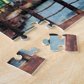 水辺地帯ブリッジタウンバルバドス ジグソーパズル (側面)