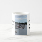 "水辺地帯"のBoothbay港のメインのマグ コーヒーマグカップ (中央)