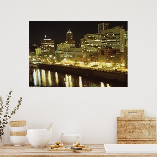 「水辺疑問に思」 ポスター (キッチン)