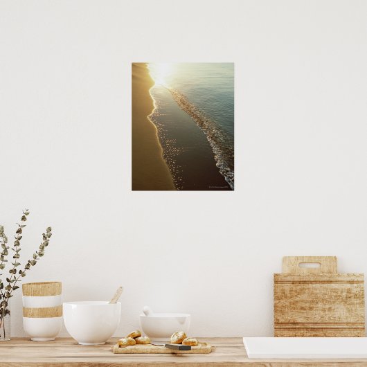 水辺(夕べ) ポスター (キッチン)