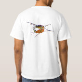 『水遁と彼の影』 Tシャツ (裏面)