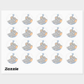 水遊の中 ラウンドシール (シート)