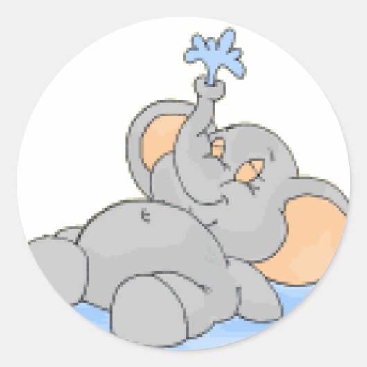 水遊の中 ラウンドシール (正面)