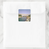 水道のビュー、紀元前19年に建設 スクエアシール (バッグ)