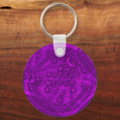 水道メーターの蓋 キーホルダー (正面)