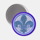 水道メーター(紋章の)フラ・ダ・リ マグネット (正面/裏面)