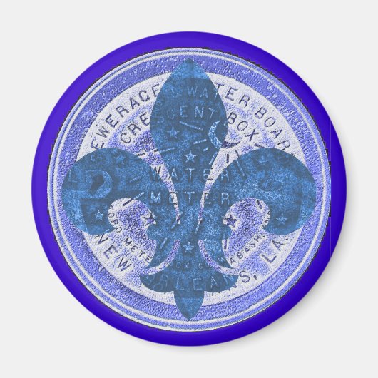 水道メーター(紋章の)フラ・ダ・リ マグネット (正面)