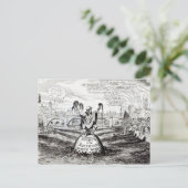 水道会社についての風刺的な漫画 ポストカード (スタンド正面)