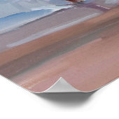 水道工事 – 遊子供のビーチ ポスター (角)