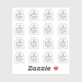 水道料金の支払い期限お知らせ予算管理プランナー シール