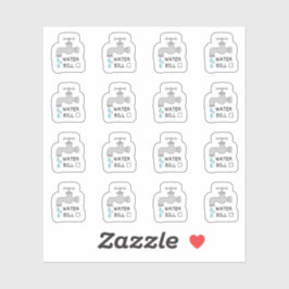 水道料金の支払い期限を管理する予算リマインダープランナー シール