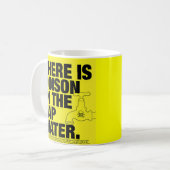 水道水の毒 コーヒーマグカップ (正面左)