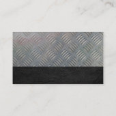 水道管システムロゴ |金属製の名刺 名刺 (裏面)