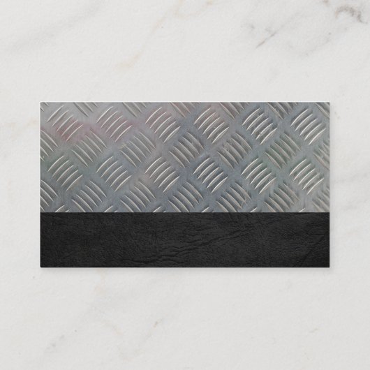 水道管システムロゴ |金属製の名刺 名刺 (裏面)