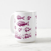 水釣り人スタイル動向 コーヒーマグカップ (正面左)