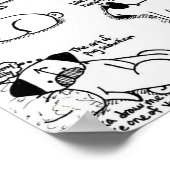 水鉄砲が鳴る ポスター (角)