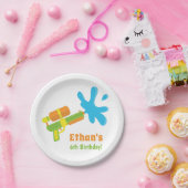 水鉄砲のゲームの子供の誕生日のパーティーの紙皿 ペーパープレート (パーティー)