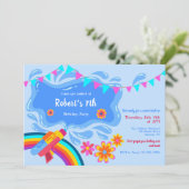 水鉄砲のパーティー招待状 招待状 (スタンド正面)