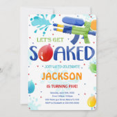 水鉄砲の招待状 招待状 (正面)